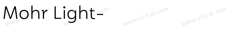 Mohr Light字体转换 Mohr Light字体转换